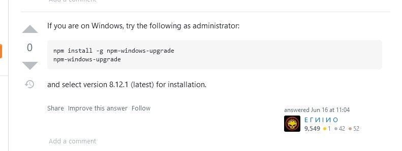 2022-06-20 19_29_56-node.js - npm WARN config global ,  are deprecated. Use `--lo.jpg