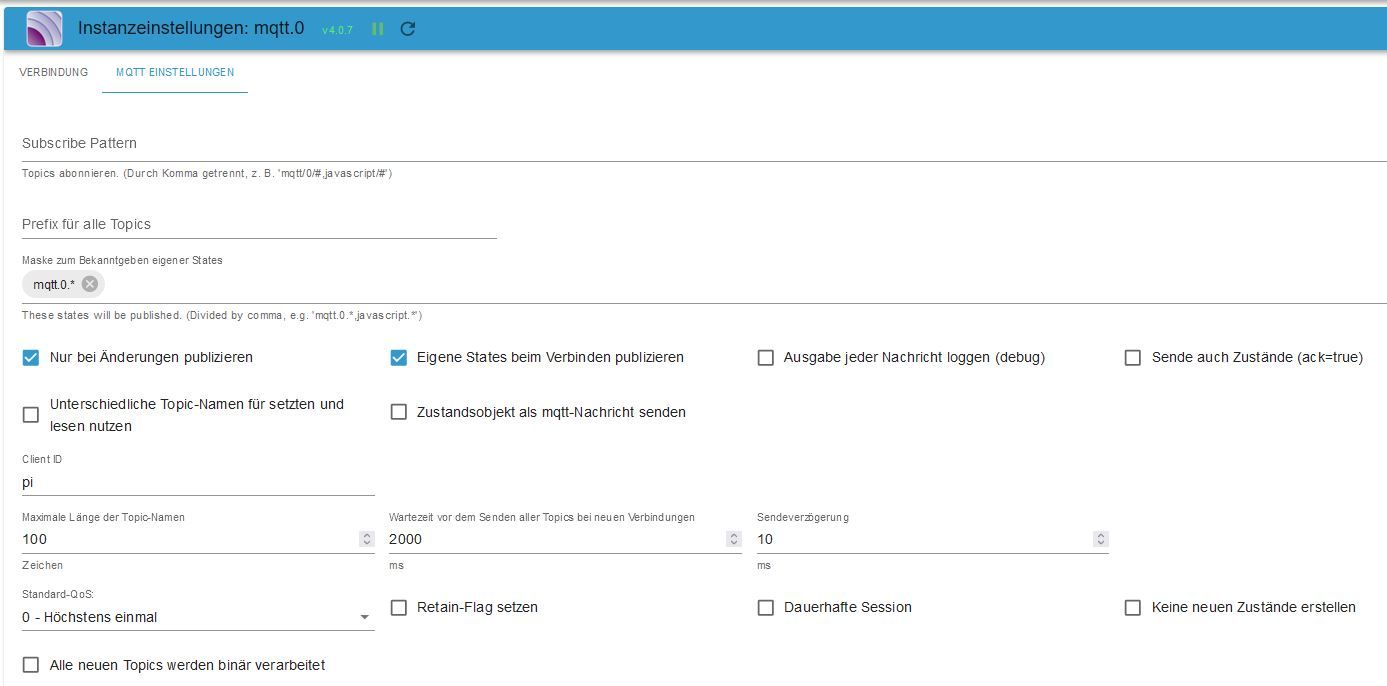 Verbindungseinstellung - MQTT Einstellungen mqtt.JPG