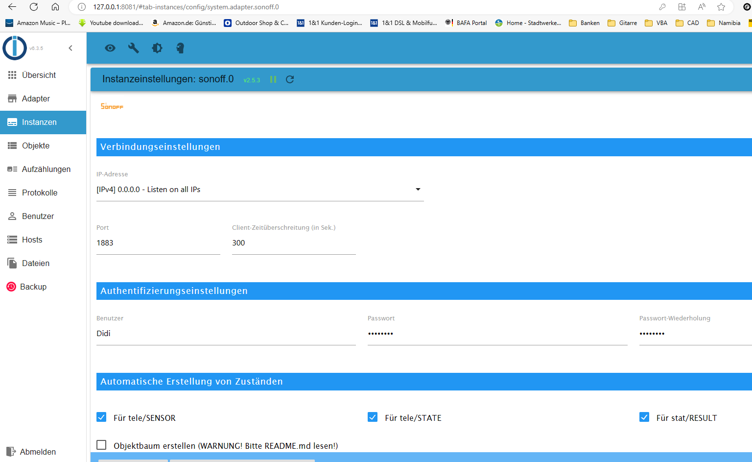 IOBroker_Instanzen_Sonoff Einstellungen.png