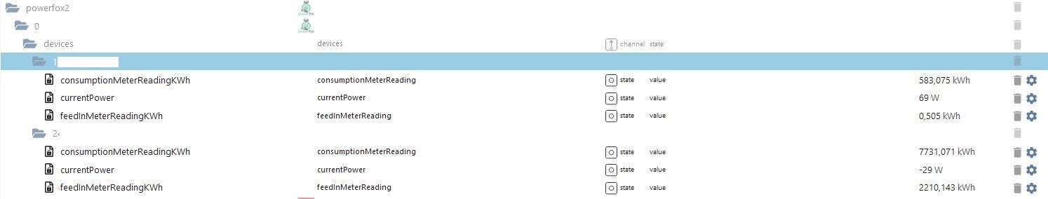 im ioBroker geloggte Daten von 2 powerfox-Zählern.JPG